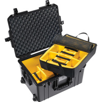 Pelican 1607 Air Case Black With Padded Dividers - Black