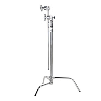 Kupo CL-40MK 40 Inch Silver C-Stand Kit with Sliding Leg & Quick Release, Including Grip and Arm