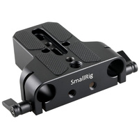 SmallRig Bottom Mount Plate with Dual 15mm Rod Clamp 1674