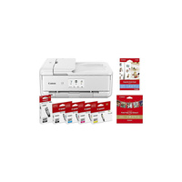 Canon Pixma TS9560A A3 Home Office Printer Value Bundle - White