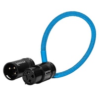 Kondor Blue 8inch Straight Low Profile Right Angle XLR Cable - Kondor Blue
