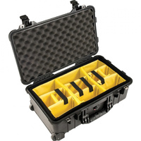 Pelican 1510 Protector Case Black with Padded Dividers