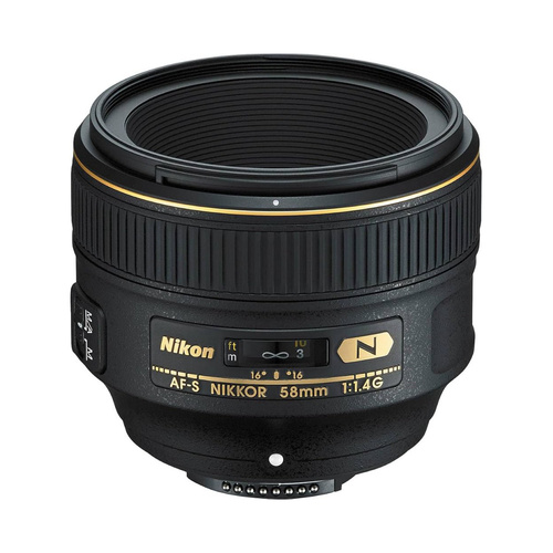 Nikon AF-S 58mm f/1.4 G Lens (FX)