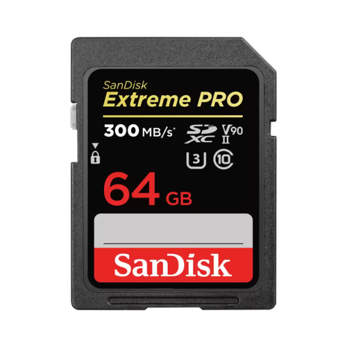 SanDisk Extreme PRO 64GB SDHC Card 300mbs