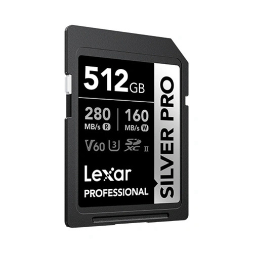 Lexar Pro 512GB SDXC Memory Card V60 UHS-II 280MB/s