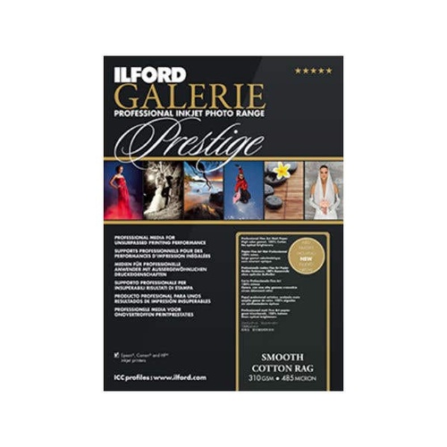 Ilford Galerie Prestige Smooth Cotton Rag Inkjet Photo Paper A4 25 pk