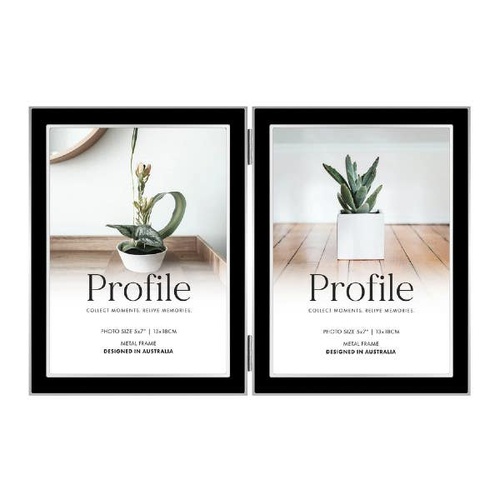Profile Eternal Black 5x7" V/Double Frame