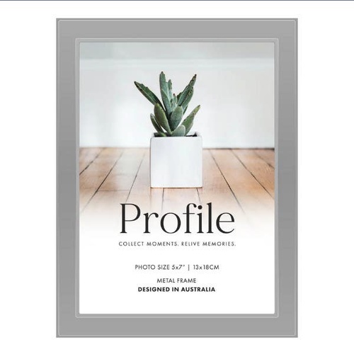 Profile Metal Eternal Silver 5x7" Photo Frame