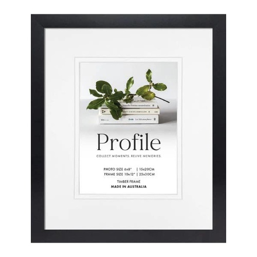 Profile Deluxe Black 10x12" Frame - 6x8" Opening