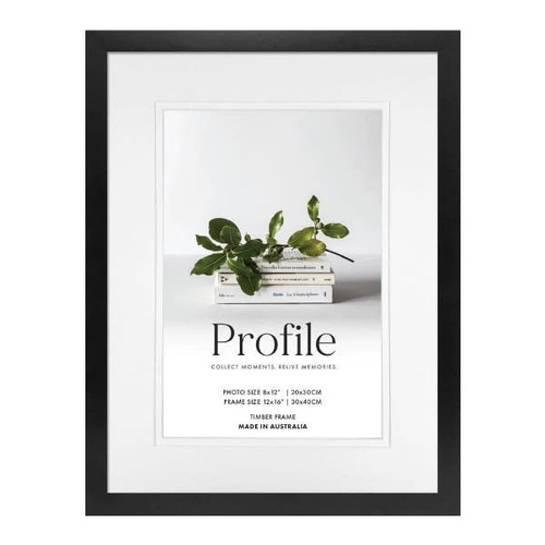 Profile Deluxe Black 12x16" Frame - 8x12" Opening