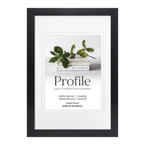 Profile Deluxe Black 8x12" Frame - 6x8" Opening