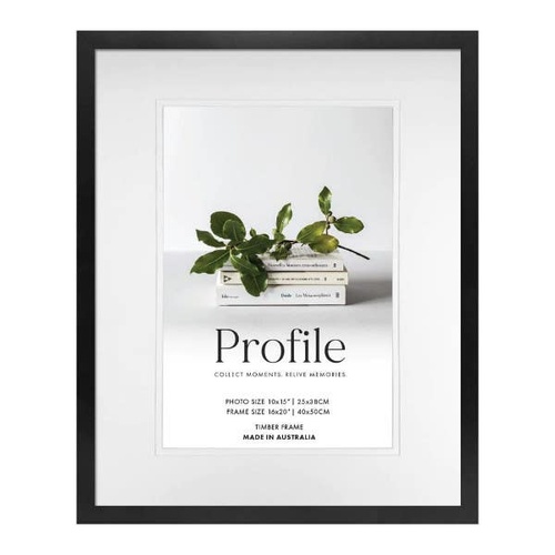 Profile Deluxe Black 16x20" Frame - 10x15" Opening