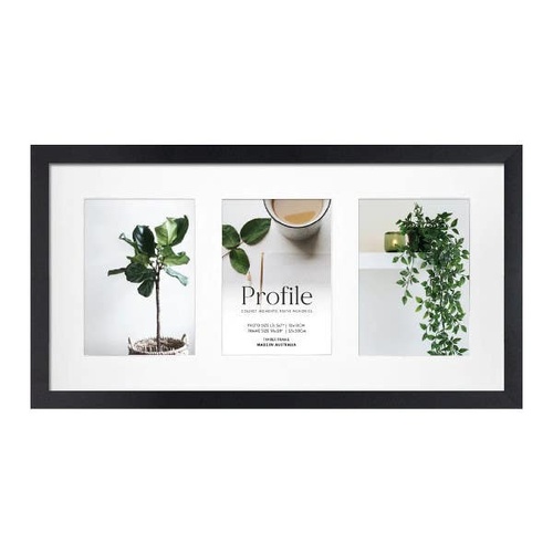 Profile Deluxe Black 25x50 cm Photo Frame - 3x 13x18cm Photos