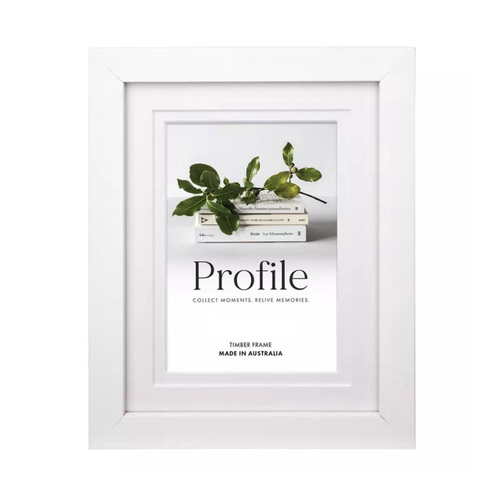 Profile Deluxe White Timber Photo Frame 4x6" (10x15cm)