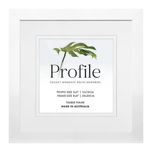 Profile Deluxe White 8x8" Frame - 5x5" Opening