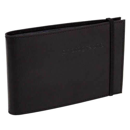 Profile  Citi Leather Black Album 5x7 60 Photos Slip in