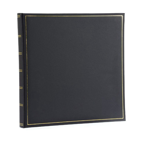 Henzo Champagne Black Photo Album, 35x35cm, 70 White Pages