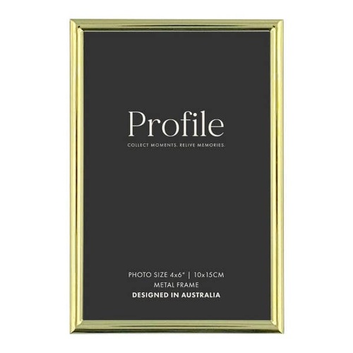 Profile Habitat Brass Photo Frame - 4x6"