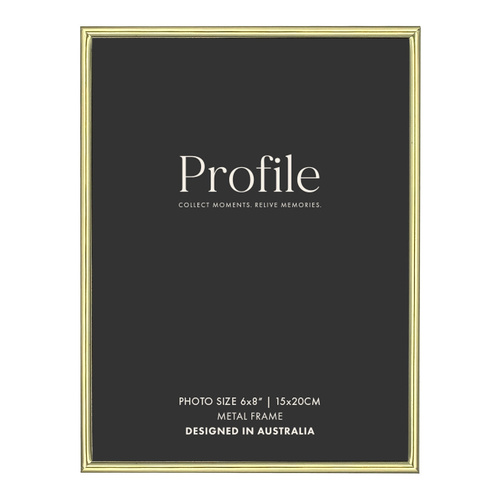 Profile Habitat Brass Photo Frame - 6x8"