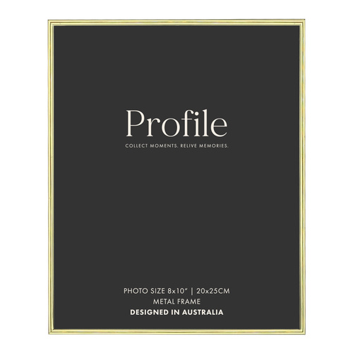 Profile Habitat Brass Photo Frame - 8x10"