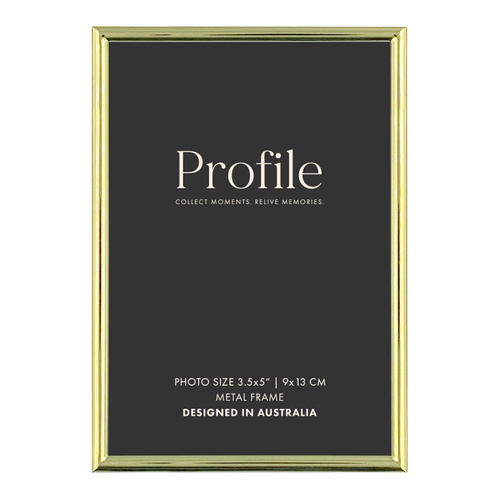Profile Habitat Brass Photo Frame - 3.5x5"