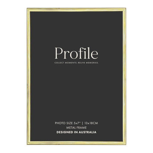 Profile Habitat Brass Photo Frame - 2x 5x7"