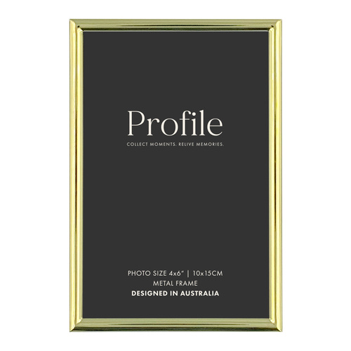 Profile Habitat Brass Photo Frame - 3x 4x6"
