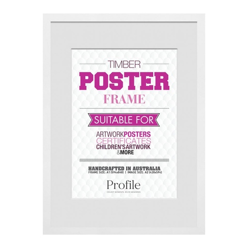 Profile Black Poster A1 Frame for A2 Photo