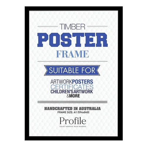 Profile Poster A1 Frame - Black