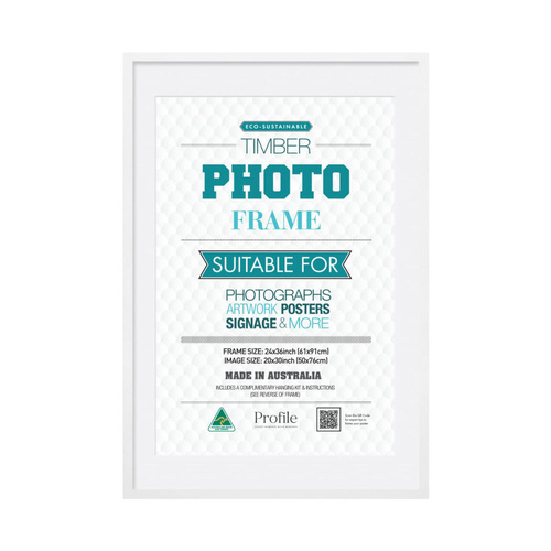 Profile Decorator White Poster Frame 24x36/20x30