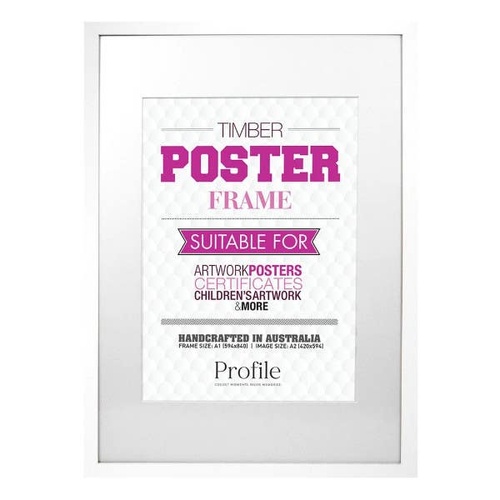 Profile Poster A1/A2 Frame - White