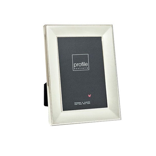 Profile Romance Silver Beaded  Metal 4x6' frame