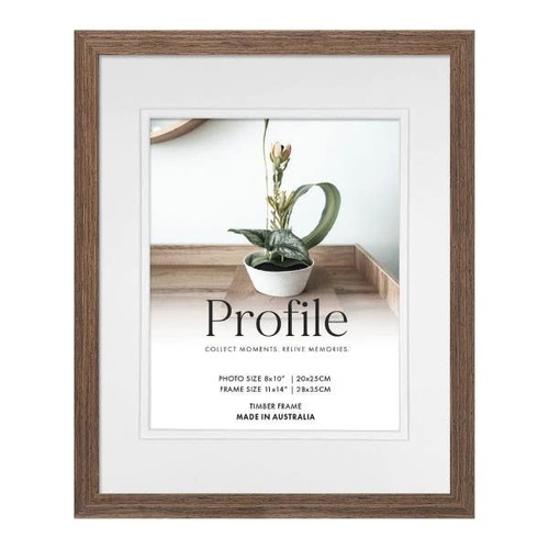 Profile Deluxe Chestnut 11x14" Frame - 8x10" Opening