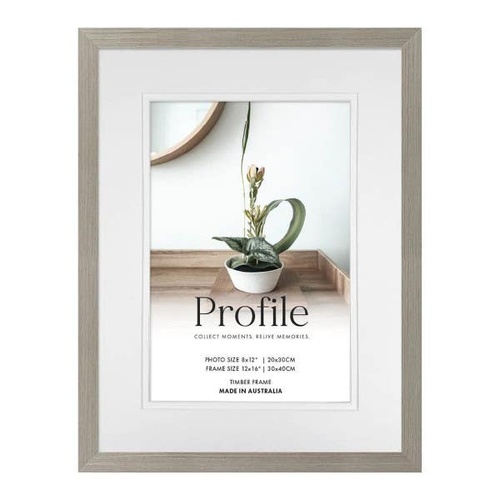 Profile Stone Ash 12x16" frame - 8x12" opening