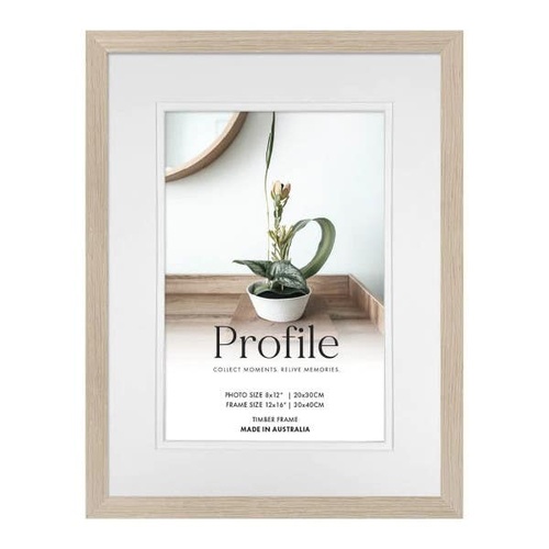 Profile Deluxe Polar Birch 12x16" Frame - 8x12" Opening