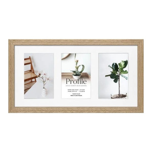 Profile Deluxe Victorian Ash 20x40cm Photo Frame - 3x 10x15cm Photos