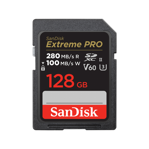 SanDisk Extreme Pro 128GB SDXC Card 280MB/s V60