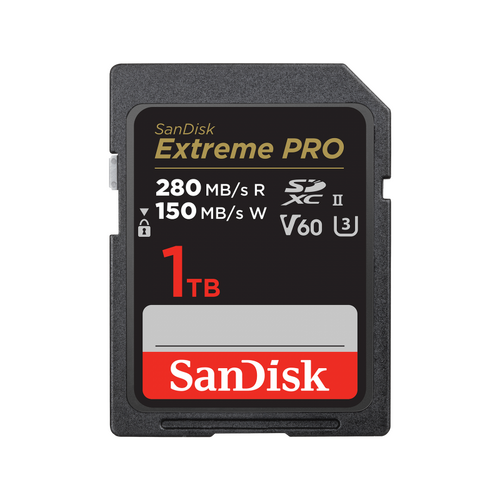 SanDisk Extreme Pro 1TB SDXC Card 280MB/s V60