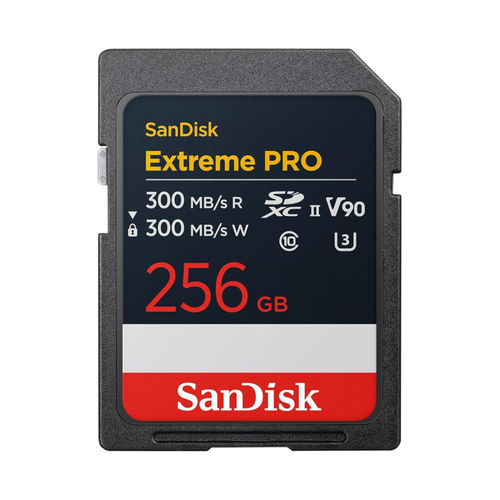SanDisk Extreme PRO 256GB SDXC Card UHS-II 300MBS V90