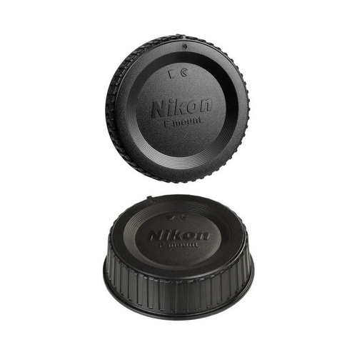 Nikon F Mount Body Cap and Back Cap Set