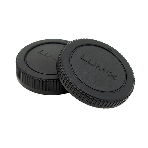 M43 Micro Four Thirds Body Cap and Rear Lens Cap Set for OM-D and Lumix