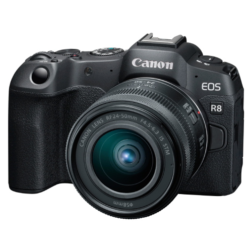 Canon EOS R8 + RF 24-50mm f/4.5-6.3 IS STM Lens - Repack Stock