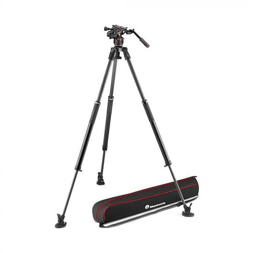 Manfrotto 635 Fast Single Tripod Kit - Carbon Fibre with Nitrotech 612