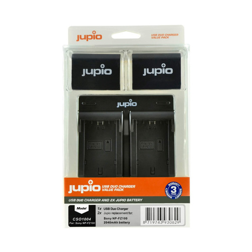 JUPIO Olympus BLS50 Value Pack - 2x Battery BLS50 + USB Charger