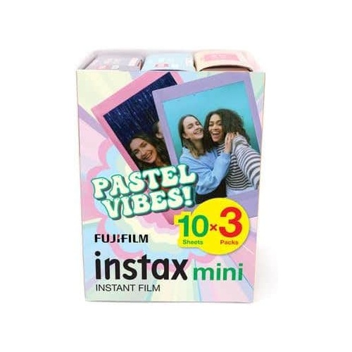 Fuji Instax Mini Instant Film Pastel Vibes Pack - 30 Shots
