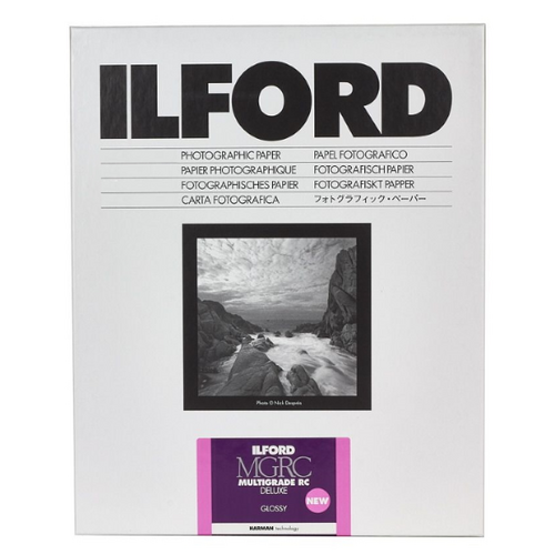 Ilford Multigrade RC Deluxe Glossy Paper 8x10"/20.3cm x 25.4cm - 25+5 Sheets