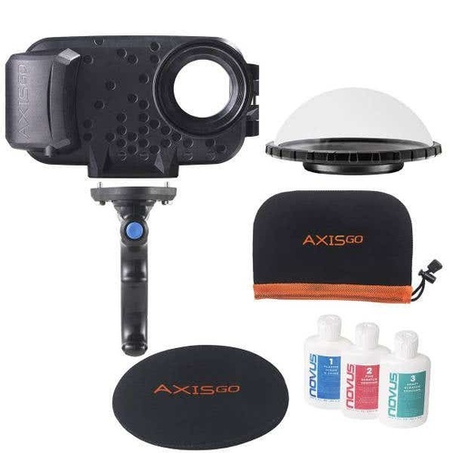 Aquatech Axis GO 12 Pro Over Under Kit W/Grip+Dome - Black