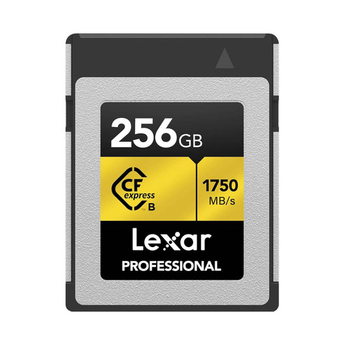 Lexar Pro 256GB CFexpress Type B Gold Series Memory Card 1750MB/s
