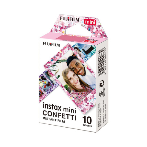 Fujifilm Instax Mini Instant Film - Confetti Frame (10 Shots)