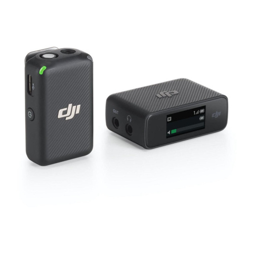 DJI MIC Wireless Microphone Single Kit with 1x Transmitter, 1x Receiver and Charging Case